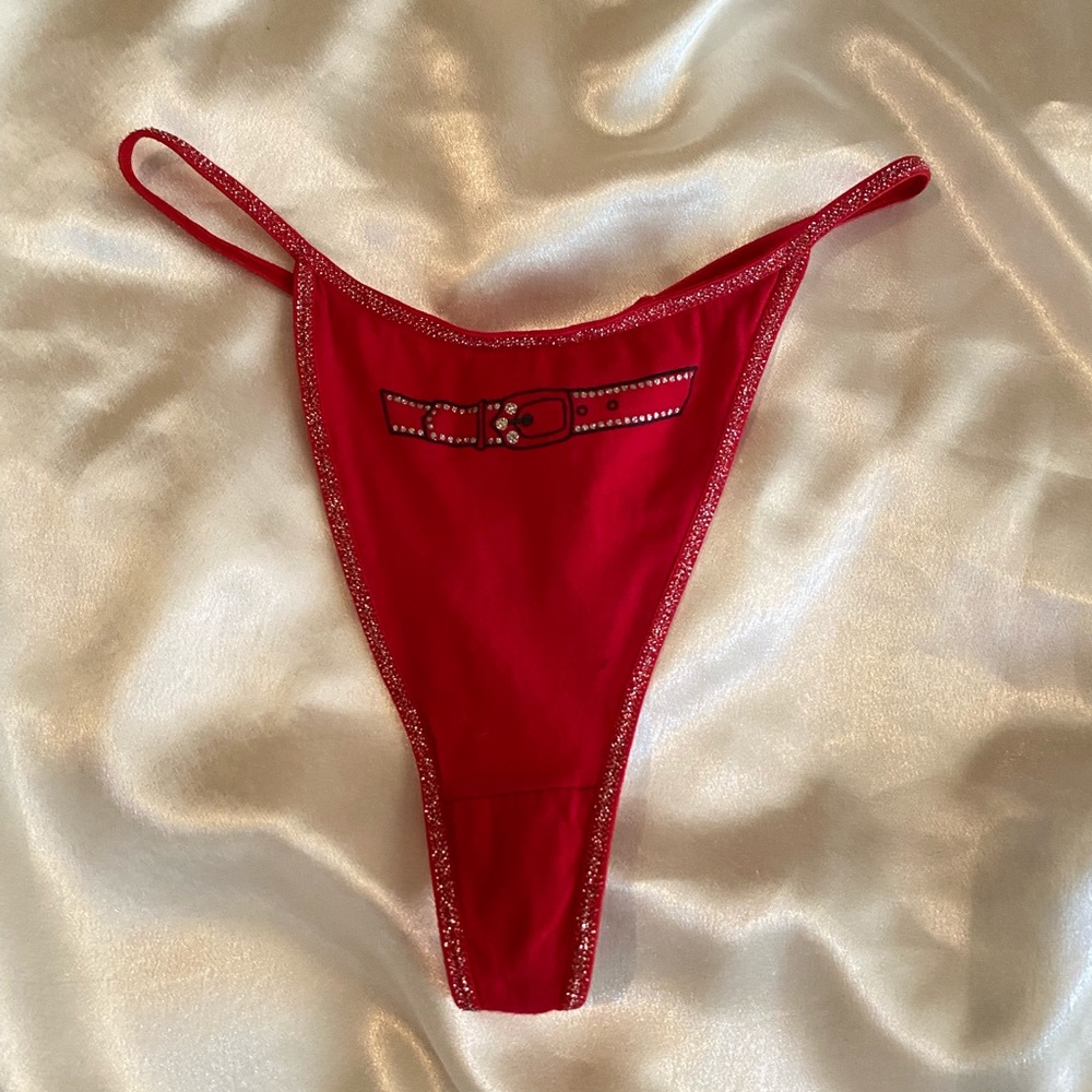Vintage Santa cherry red panties